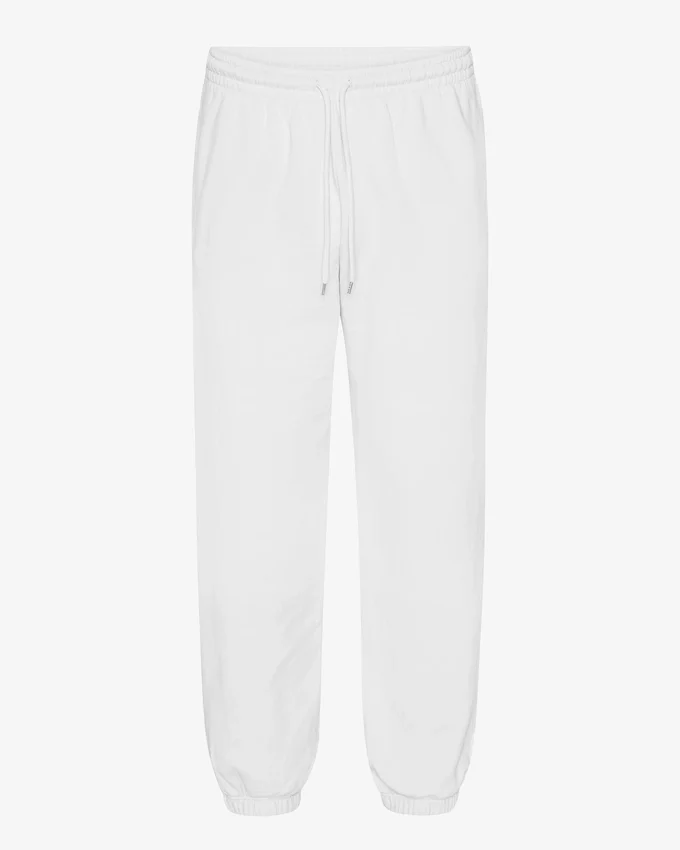 Pantalon de survêtement ample en coton bio - Blanc optique