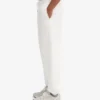 Pantalon de survêtement ample en coton bio - Blanc optique