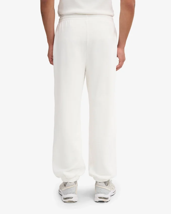 Pantalon de survêtement ample en coton bio - Blanc optique