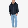 Pantalon de survêtement ample en coton bio - Bleu bord de mer