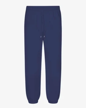 Pantalon de survêtement ample en coton bio - Bleu marine