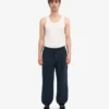 Pantalon de survêtement ample en coton bio - Bleu marine