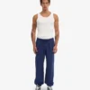 Pantalon de survêtement ample en coton bio - Bleu marine