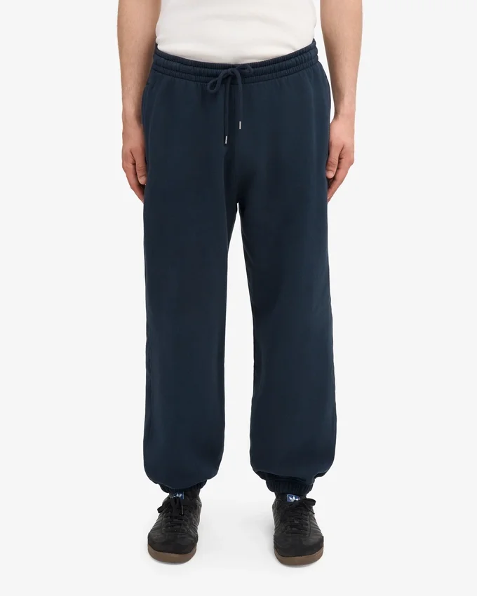 Pantalon de survêtement ample en coton bio - Bleu marine