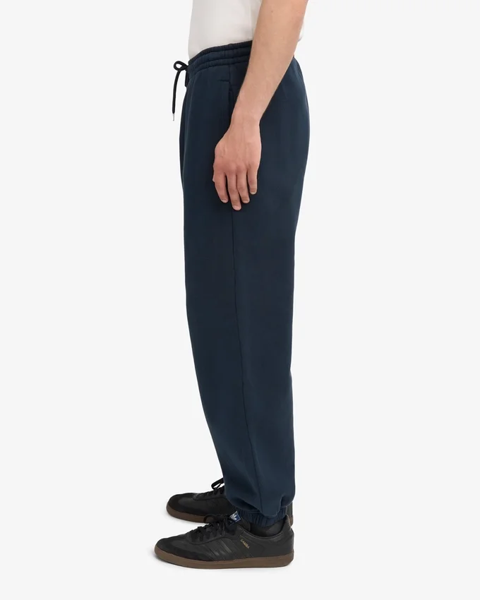 Pantalon de survêtement ample en coton bio - Bleu marine
