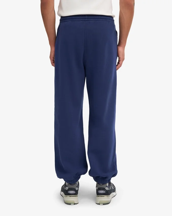 Pantalon de survêtement ample en coton bio - Bleu marine