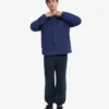 Pantalon de survêtement ample en coton bio - Bleu marine
