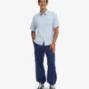 Pantalon de survêtement ample en coton bio - Bleu marine
