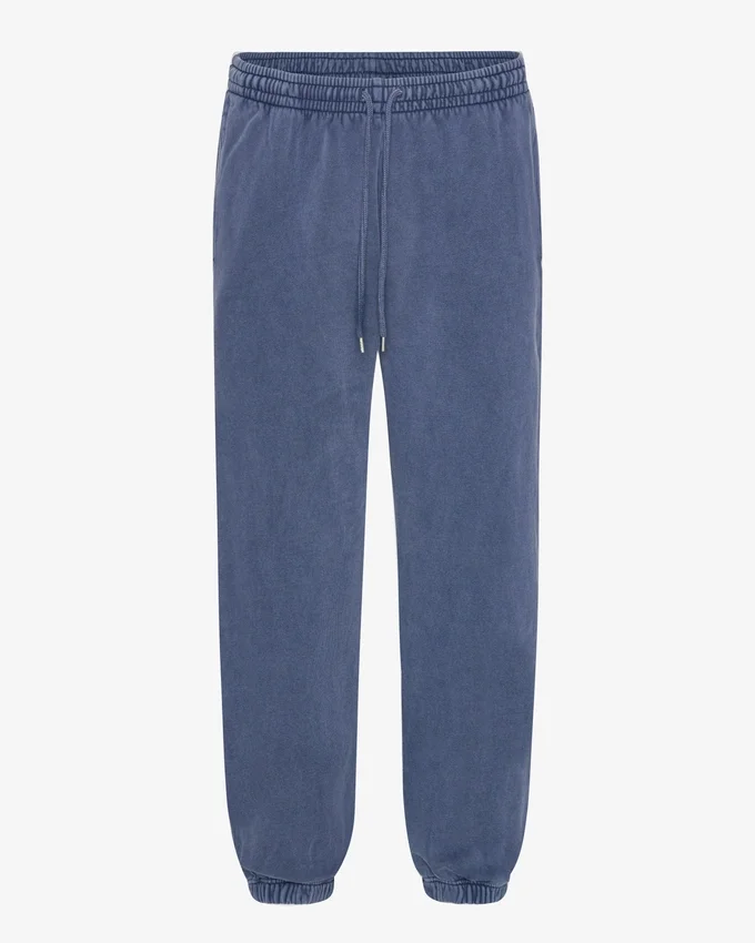 Pantalon de survêtement ample en coton bio - Bleu Neptune