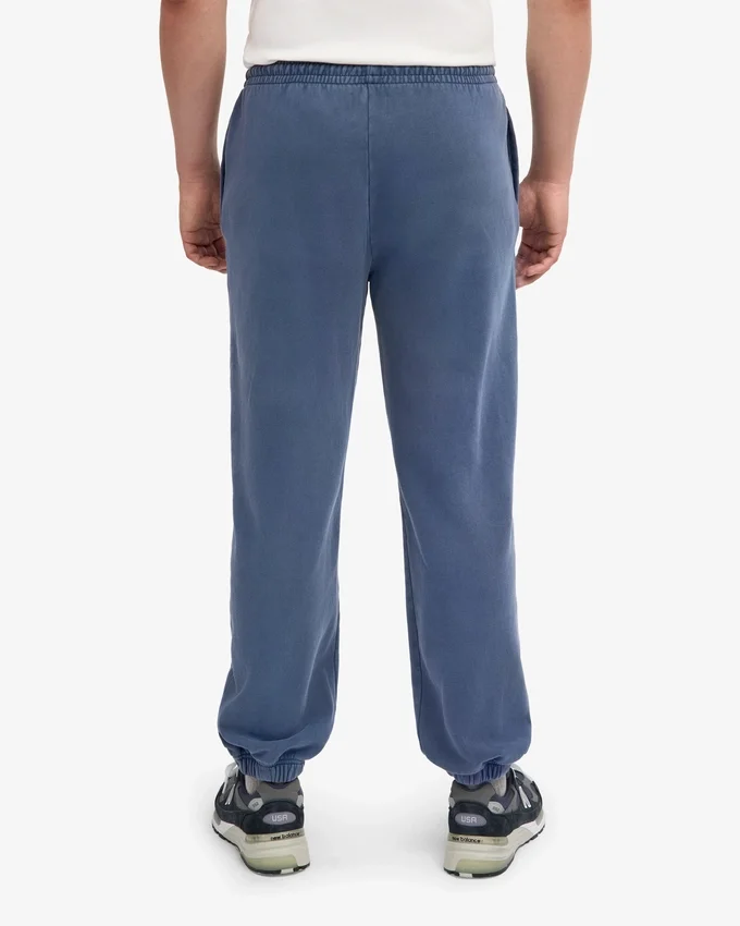 Pantalon de survêtement ample en coton bio - Bleu Neptune
