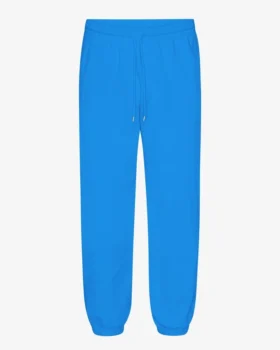 Pantalon de survêtement ample en coton bio - Bleu Pacifique