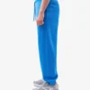 Pantalon de survêtement ample en coton bio - Bleu Pacifique