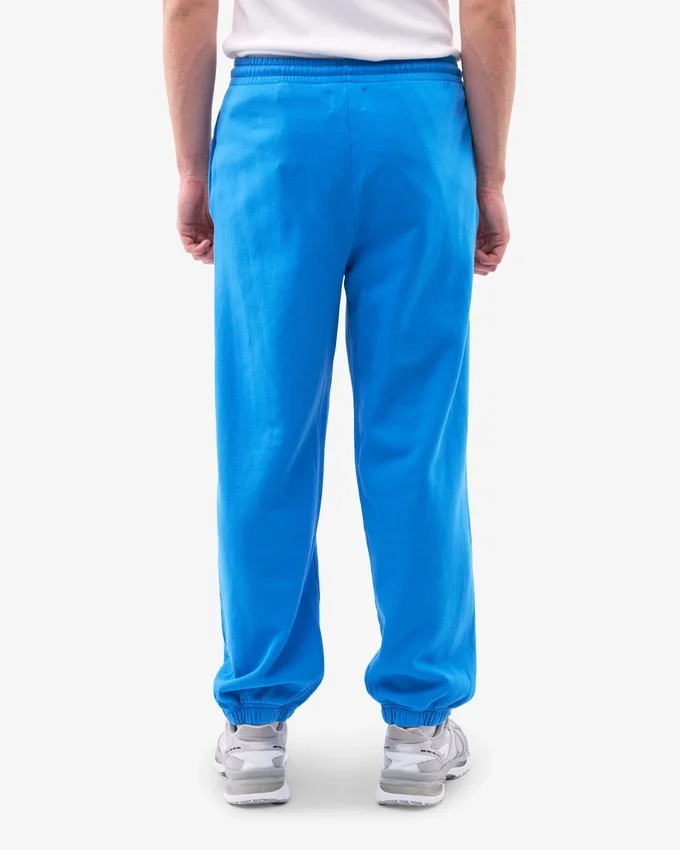 Pantalon de survêtement ample en coton bio - Bleu Pacifique