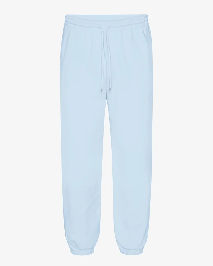 Pantalon de survêtement ample en coton bio - Bleu polaire