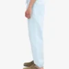 Pantalon de survêtement ample en coton bio - Bleu polaire