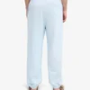 Pantalon de survêtement ample en coton bio - Bleu polaire
