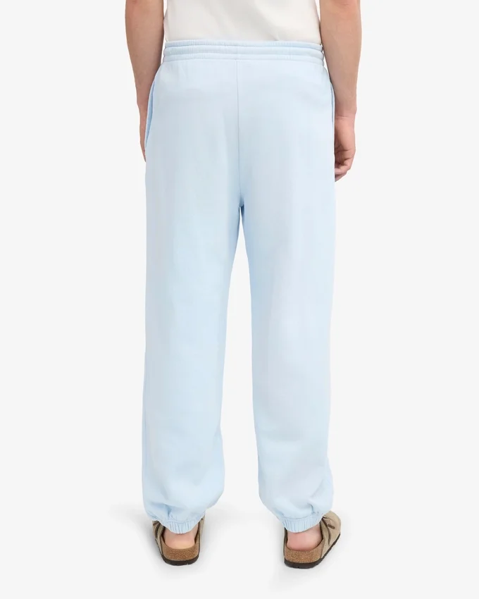 Pantalon de survêtement ample en coton bio - Bleu polaire
