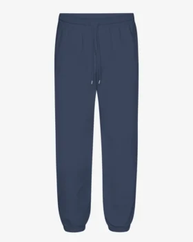 Pantalon de survêtement ample en coton bio - Bleu pétrole