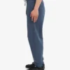 Pantalon de survêtement ample en coton bio - Bleu pétrole