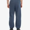 Pantalon de survêtement ample en coton bio - Bleu pétrole