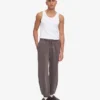 Pantalon de survêtement ample en coton bio - Boue délavée