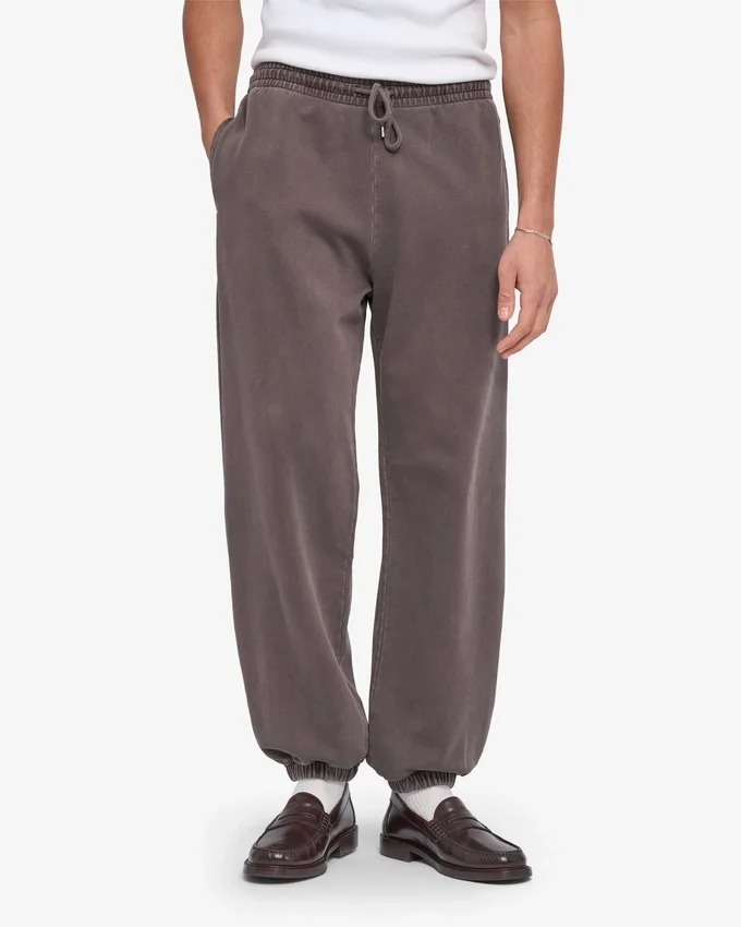 Pantalon de survêtement ample en coton bio - Boue délavée