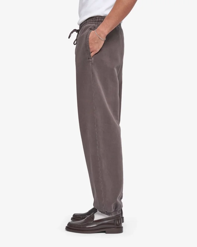 Pantalon de survêtement ample en coton bio - Boue délavée