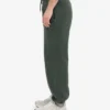 Pantalon de survêtement ample en coton bio - Forêt de minuit