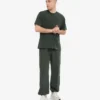 Pantalon de survêtement ample en coton bio - Forêt de minuit