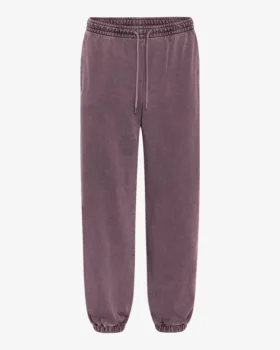 Pantalon de survêtement ample en coton bio - Grape délavé