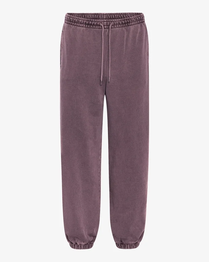 Pantalon de survêtement ample en coton bio - Grape délavé