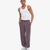Pantalon de survêtement ample en coton bio - Grape délavé
