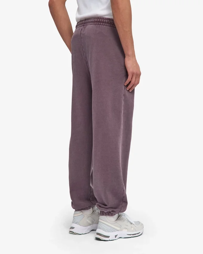 Pantalon de survêtement ample en coton bio - Grape délavé