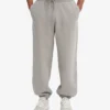 Pantalon de survêtement ample en coton bio - Gris chiné