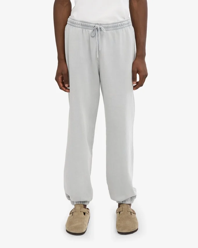 Pantalon de survêtement ample en coton bio - Gris délavé