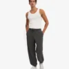 Pantalon de survêtement ample en coton bio - Gris lave