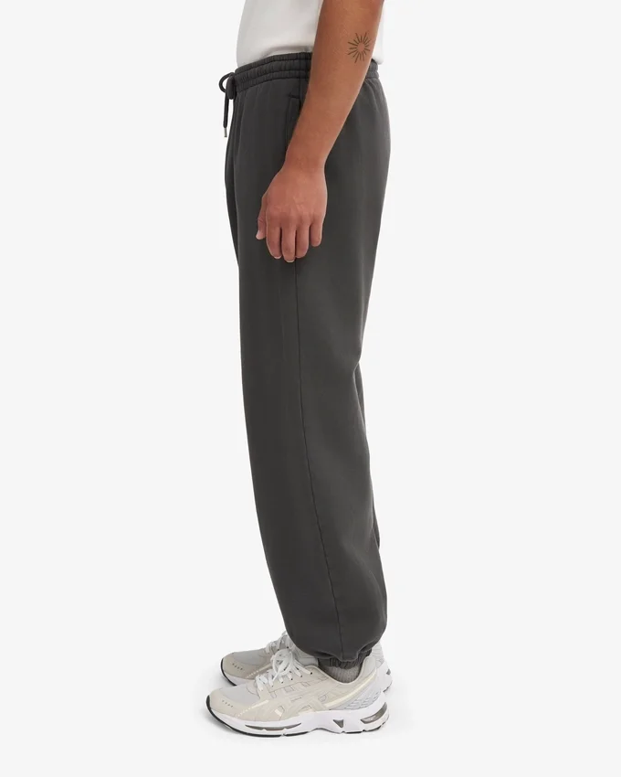 Pantalon de survêtement ample en coton bio - Gris lave