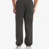 Pantalon de survêtement ample en coton bio - Gris lave