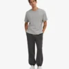 Pantalon de survêtement ample en coton bio - Gris lave