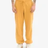Pantalon de survêtement ample en coton bio - Jaune brûlé