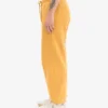 Pantalon de survêtement ample en coton bio - Jaune brûlé