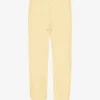 Pantalon de survêtement ample en coton bio - Jaune pâle