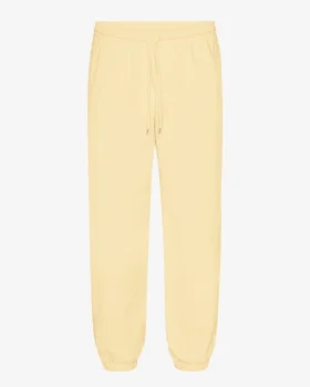 Pantalon de survêtement ample en coton bio - Jaune pâle