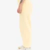 Pantalon de survêtement ample en coton bio - Jaune pâle