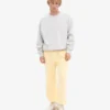 Pantalon de survêtement ample en coton bio - Jaune pâle