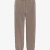 Pantalon de survêtement ample en coton bio - Kaki délavé