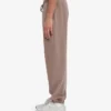 Pantalon de survêtement ample en coton bio - Kaki délavé
