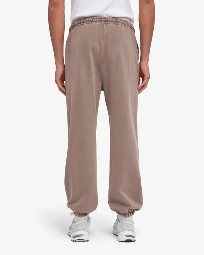 Pantalon de survêtement ample en coton bio - Kaki délavé