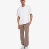 Pantalon de survêtement ample en coton bio - Kaki délavé