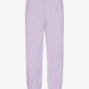 Pantalon de survêtement ample en coton bio - Lavande pâle